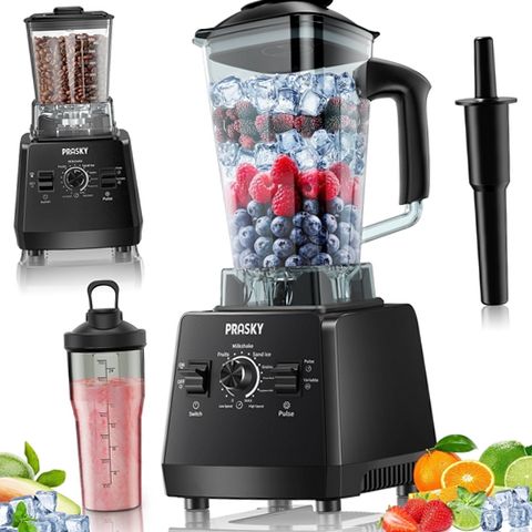 PRASKY BK688 68oz Capacity 1000W 6 Speeds Countertop Blender