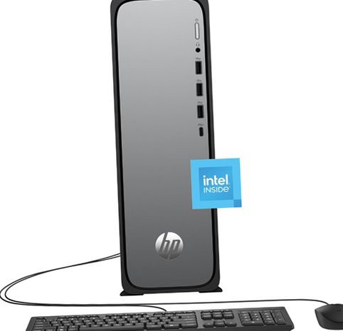 HP OmniDesk Slim Desktop, Intel Core i3-13100, 8GB DDR5 RAM, 256GB