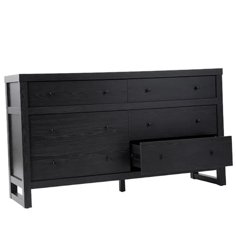 Better Homes & Gardens 450186 Ezra 64" Wide 6-Drawer Dresser, Rich Black  Finish | eBay