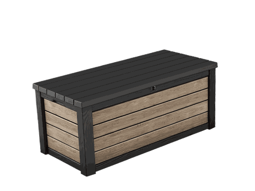 Keter Eastwood 150 Gallon Outdoor Deck Box, Durable Weather