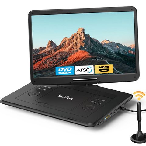 BOIFUN 162 Portable DVD Player Combo with 15.6
