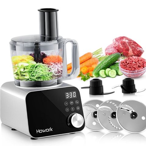 HOWORK E03 Food Processor, 12 Cup, 600W Multifunctional Vegetable
