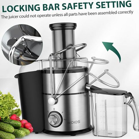 DBPOWER Juicer Machine, 1300W Full Copper Motor, Centrifugal Juice