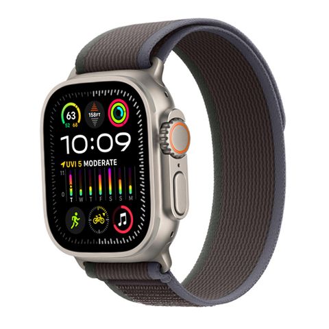 Apple Watch Ultra 2 49mm Silver Titanium - Blue/Black Trail Loop