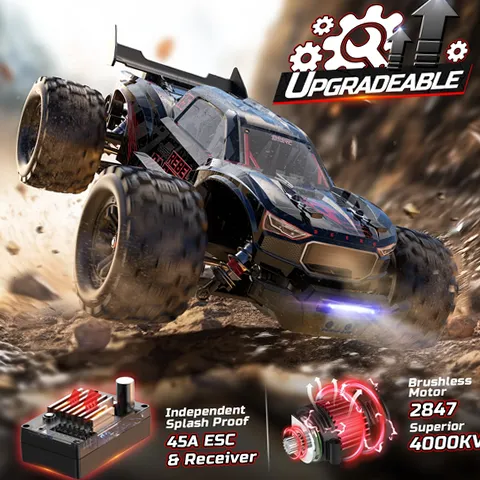 DEERC 1217 1/14 オフロードトラック DEERC 1217-us 1:14 Fast Brushless Remote Control Car, 46+ MPH