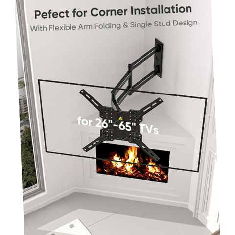 FORGING MOUNT HY9281-B Long Arm TV Wall Mount with 40.75 Inch