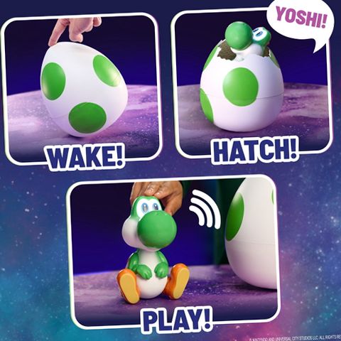 Yoshi 6077290 Hatchin' Yoshi Interactive Figure from The Super