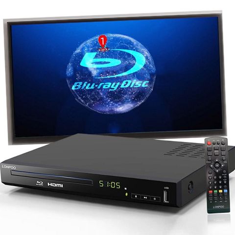 LONPOO LP-100-WM Blu Ray DVD Player Full HD Blu-ray Disc Player | eBay