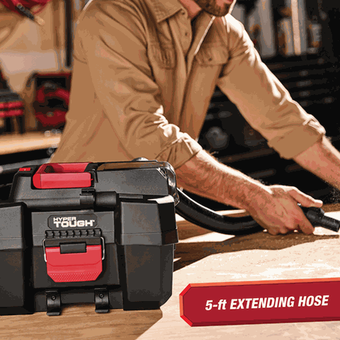 パワーハウス2.8kソフトタイプ　Mサイズ Hyper Tough 85032B 1.5-Gallon Wet Dry Vacuum, 20V Max, Cordless