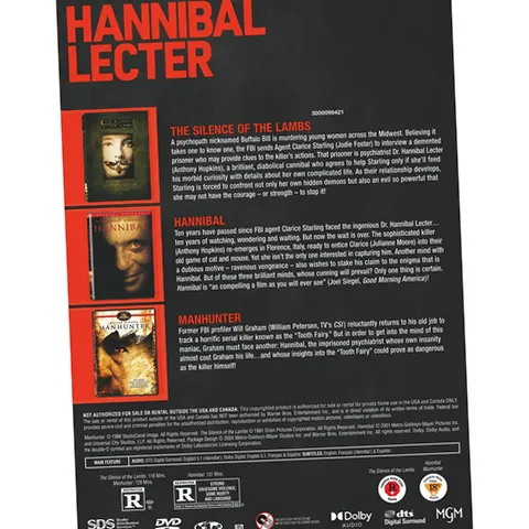 Warner Brothers Hannibal Lector Collection (DVD) | eBay