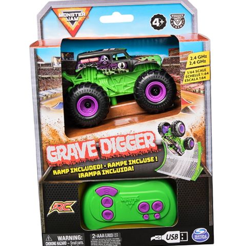 Monster Jam 89194258 1:64 Grave Digger Remote Control Monster