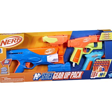 Hasbro F8633 Nerf N Series Gear Up Pack Foam Dart Blaster, 3