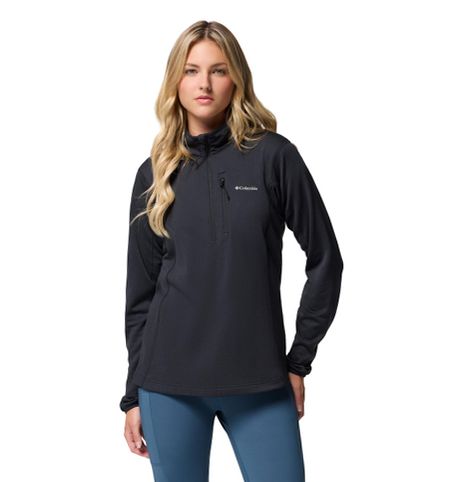 Columbia Essential Hike Grid Fleece Half Zip Jacket, Black, Large