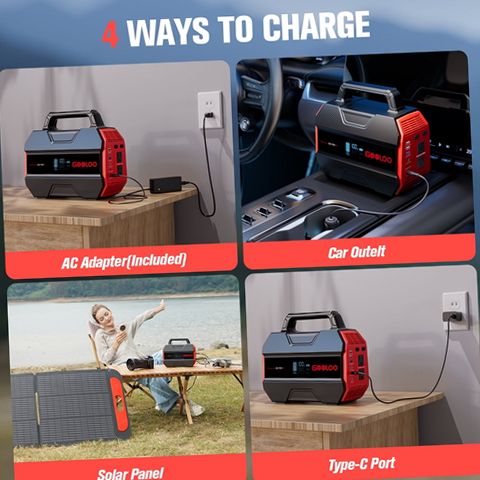 GOOLOO Discovery 300 PRO Portable Power Station, 230Wh Battery