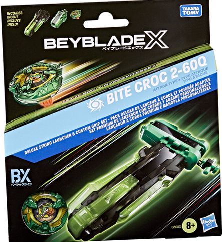 Hasbro Beyblade X Deluxe String Launcher with Custom Grip and Bite