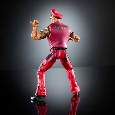 Mattel WWE x Street Fighter The Rock Final Boss 6-Inch Action