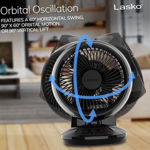 SWING ARM DESK FAN CROME/BLACK ダルトン Lasko Whirlwind 7