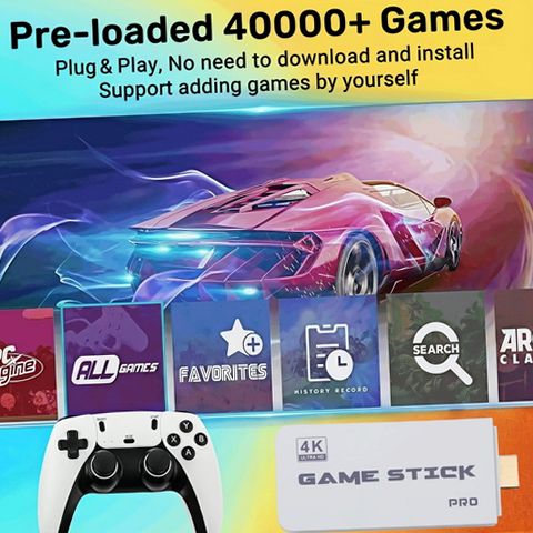 ZYTKWT M15 Video Game Console, 4K HDMI, Dual 2.4G Wireless