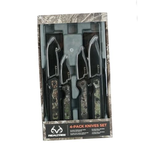 RealTree 4-Pack Camouflage Knife Set - Stainless Steel | eBay