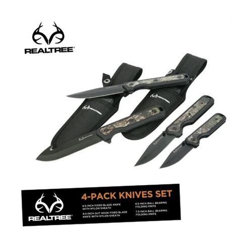 RealTree 4-Pack Camouflage Knife Set - Stainless Steel | eBay