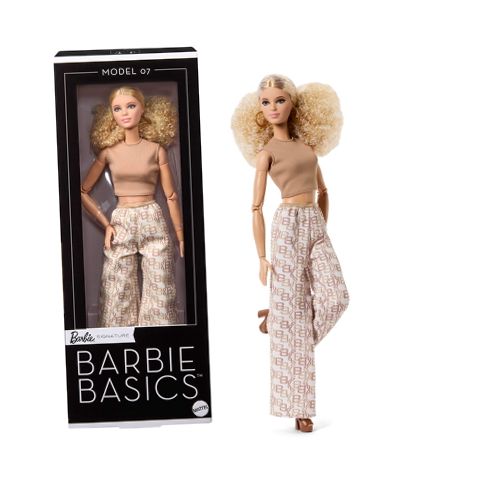 Barbie Basics Collectible Doll, Model 07 with Blonde Hair in White
