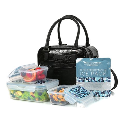 Arctic Zone Veronica Jamison Hampton Faux Leather Lunch Tote