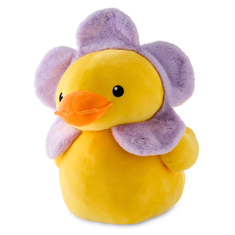 Way To Celebrate Large Flower Duck Plush Purple And Yellow 22