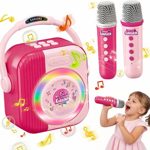 QZ LINXUXIE Mini Karaoke Machine for Kids, Wireless Dual