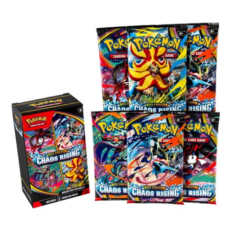 Pokemon Pokmon TCG Mega Evolution Chaos Rising Booster Bundle, 6