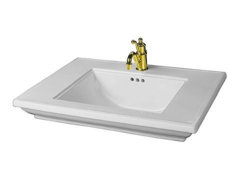KOHLER Memoirs 30.7 In. X 22.2 In. Pedestal Bathroom Sink In Biscuit Ceramic K 2269 1 96 - View #2