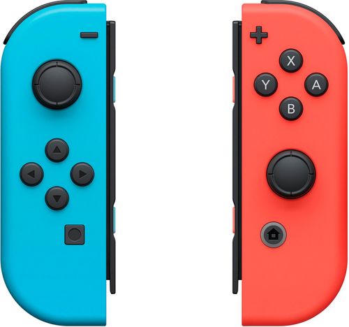 Nintendo Switch Joy Con L R Neon Red Neon Blue Wireless Controller Ebay