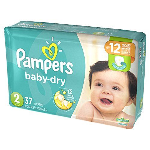 Pampers Size 2 Baby Dry Diaper 37 count per pack 4 per case 3X drier ...