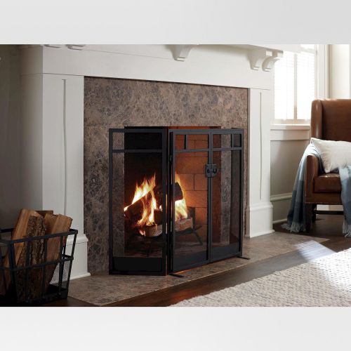 Threshold Mission Fireplace Screen Black 490851002276 Ebay