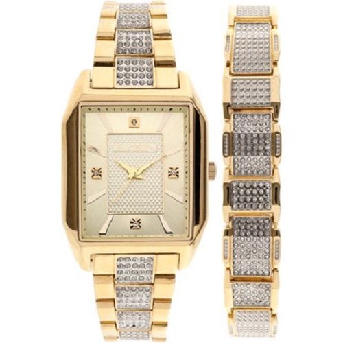 elgin mens gold diamond watch