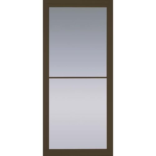 Pella Rolscreen Brown Full View Aluminum Storm Door Common 32 In