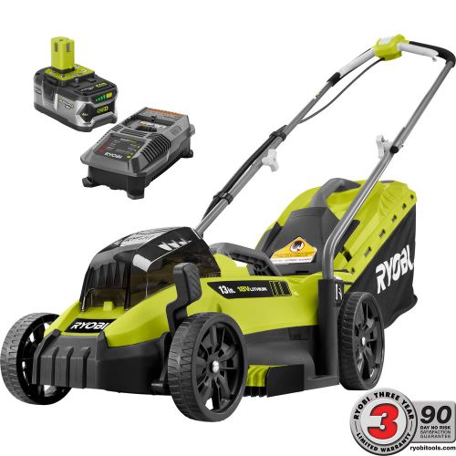 Ryobi P1140 18Volt LithiumIon Cordless Battery Walk Behind Push Lawn