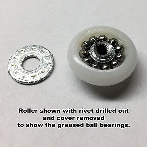 Hands On Nylon Ball Bearing Pocket Door Roller And Bracket 2 Pack