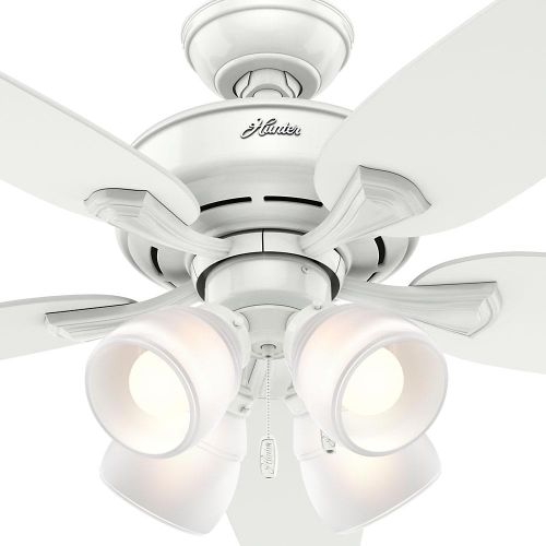 Hunter 52078 Channing 52 in. LED Indoor Snow White Ceiling Fan with