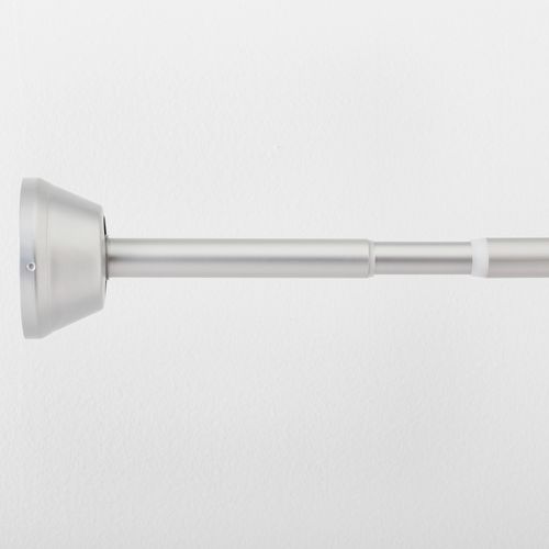 Made By Design 72 Tapered End Cap Curved Aluminum Shower Curtain