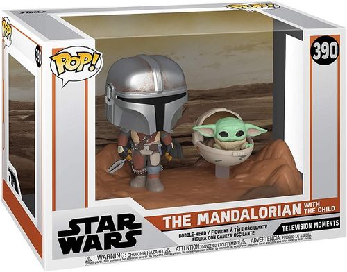 figurine funko pop star wars the mandalorian flying with jet pack