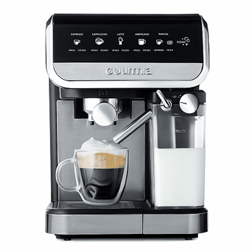 Coffee Machine, Gourmia 8-in-1 One-Touch Espresso, Cappuccino, Latte &  Americano Maker with Automatic Frothing