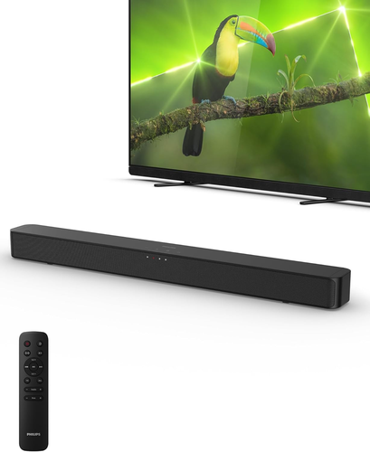 Philips TAB4000/37 B4000 Soundbar for TV, 2.0 Channel Sound, BT LE