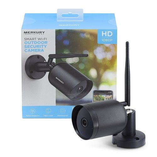 Merkury Innovations MICW020101W 1080p Smart Outdoor Surveillance