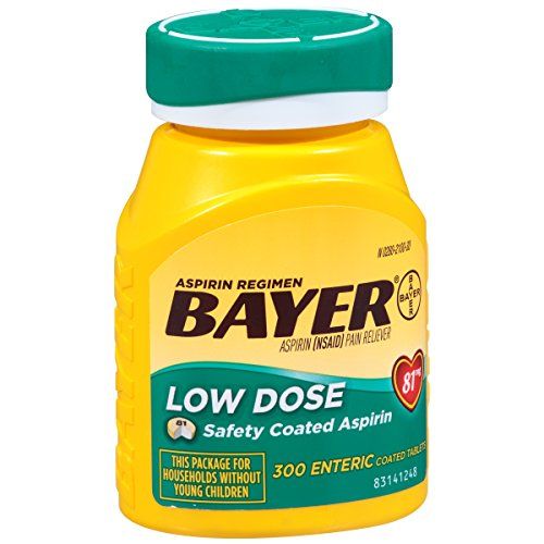 Bayer Aspirin Regimen Low Dose 81mg, Enteric Coated Tablets, 300Count