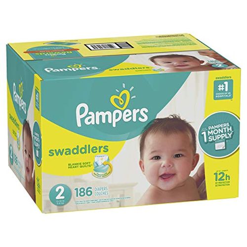 pampers swaddlers disposable baby diapers size 2