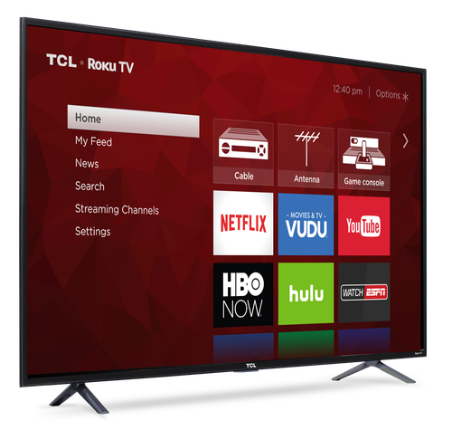 TCL 55″ Class 4K (2160P) Roku Smart LED TV (55S401)