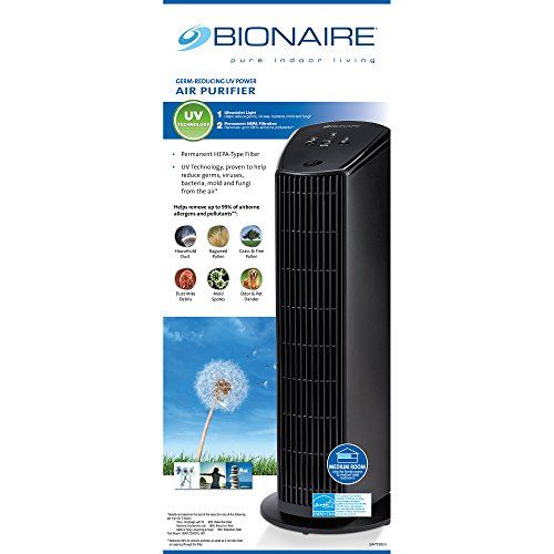 Bionaire BAP536UV Permanent Filter HEPA Type Air Purifier with Germ
