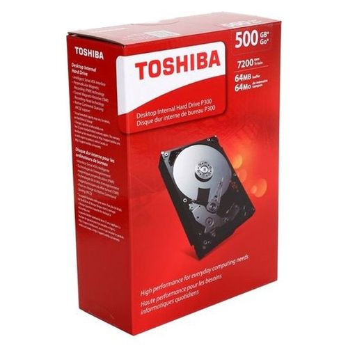 Toshiba HDWD105 P300 500GB Desktop 3.5" SATA 6Gb/s 7200rpm Internal ...