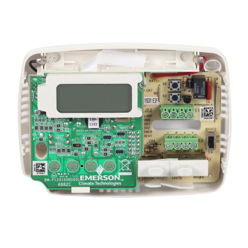 Emerson 1F72-151 5-2 Day Programmable Thermostat for Heat Pump Systems ...