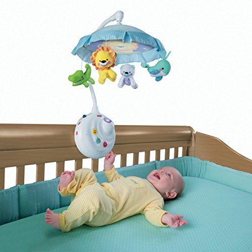 Fisher-Price N8849 2-in-1 Projection Crib Mobile, Precious Planet with ...